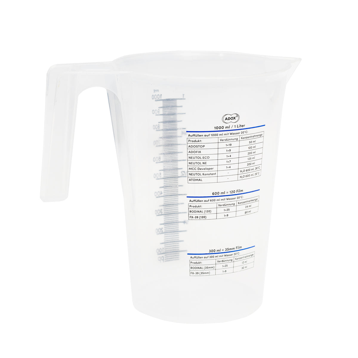 Pahar de măsurare ADOX 1000 ml