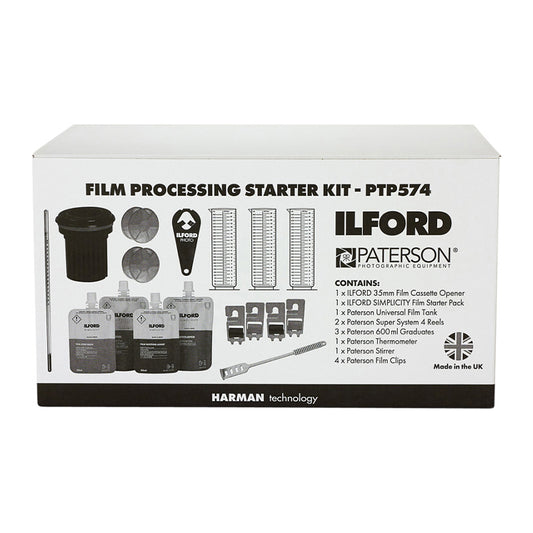 Kit developare film Ilford/Paterson (tanc, soluții, accesorii) - NEGATIVESCU
