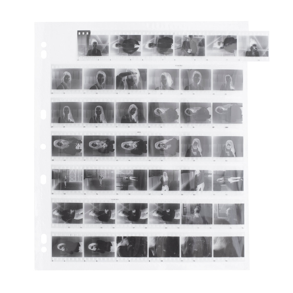Țiple transparente de arhivare pentru filme 35mm și 120, din polipropilenă, marca NEGATIVESCU.