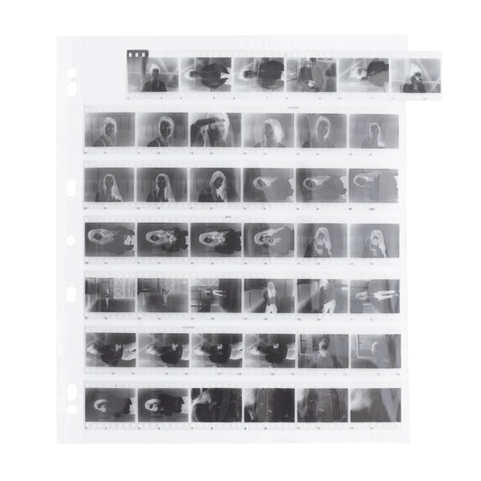 Țiple transparente de arhivare pentru filme 35mm și 120, din polipropilenă, marca NEGATIVESCU.