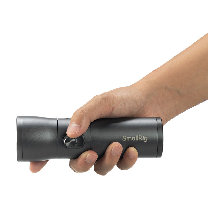 SmallRig RF 10C portable focusable LED light with adjustable brightness for photo and video use.