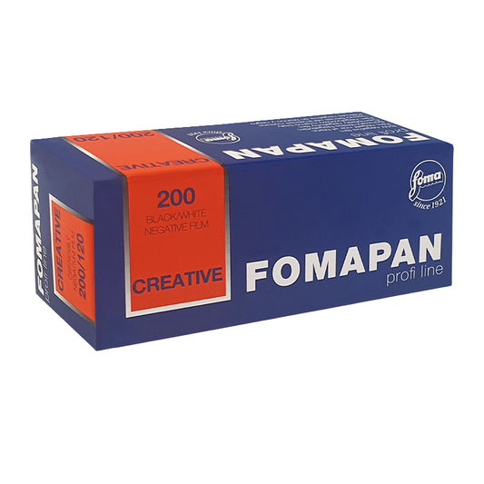 Fomapan 200 Creative film pentru cameră de filmare, rolă de 120 de metri, brand Foma, pentru fotografie artistică și creativă