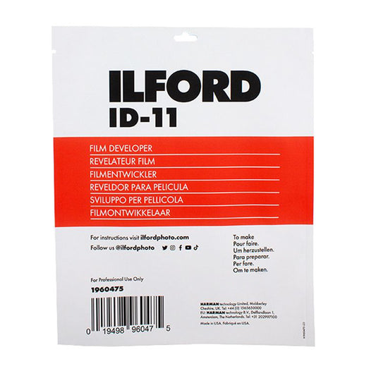 Ilford Revelator ID-11 1L, lichid de dezvoltare pentru film fotografic, în recipient de 1 litru, pe fundal neutru.