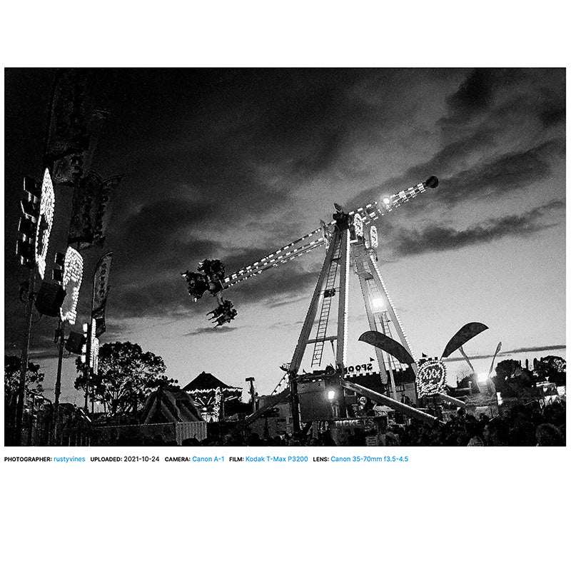 Film Kodak T-MAX P3200 pentru fotografie în alb-negru, imagine cu sample de film Kodak T-MAX P3200.