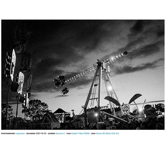 Film Kodak T-MAX P3200 pentru fotografie în alb-negru, imagine cu sample de film Kodak T-MAX P3200.