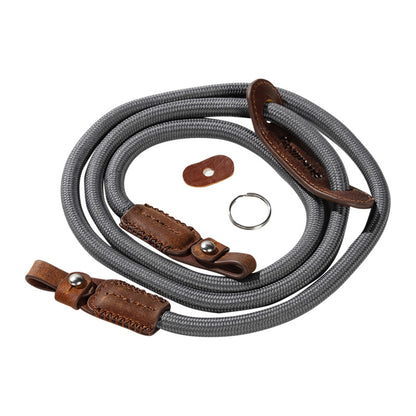 Curea de umăr universala SmallRig Braided pentru cameră, în nuanță gri, vizibilă cu detalii de împletitură robustă