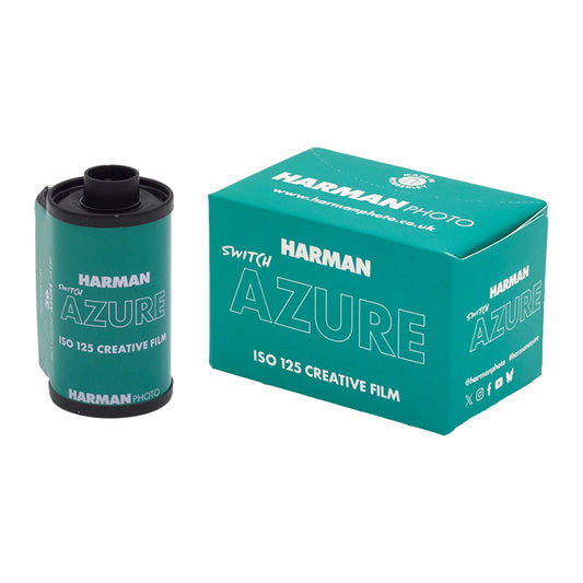 Comutator Harman Switch Azure de 35mm, cu finisaj albastru, pentru instalatii electrice si cablare.