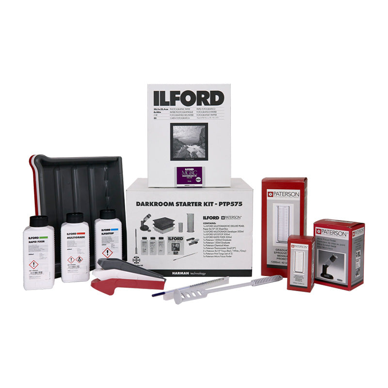 Kit developare hârtie Ilford/Paterson (tăvi, soluții, accesorii) - NEGATIVESCU