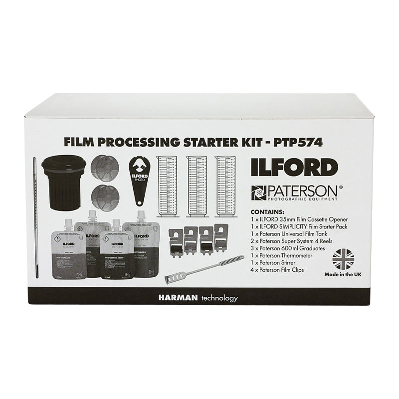 Kit developare film Ilford/Paterson (tanc, soluții, accesorii) - NEGATIVESCU
