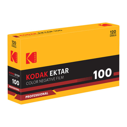 Film de film Kodak Ektar 100 pentru format 120, cu etichetă și ambalaj original, ideal pentru fotografii de înaltă calitate