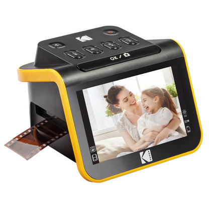 Kodak Slide N Scan digital film scanner for 35mm slides, featuring a sleek design and user-friendly interface.