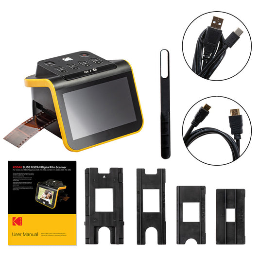 Kodak Slide N Scan digital film scanner for 35mm slides, featuring a user-friendly design and intuitive controls.