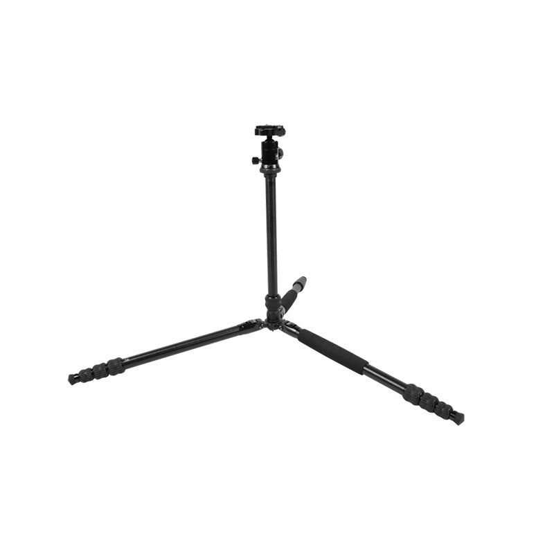 Sirui Traveller 7A aluminum tripod with adjustable legs and head, ideal for photography and outdoor use.