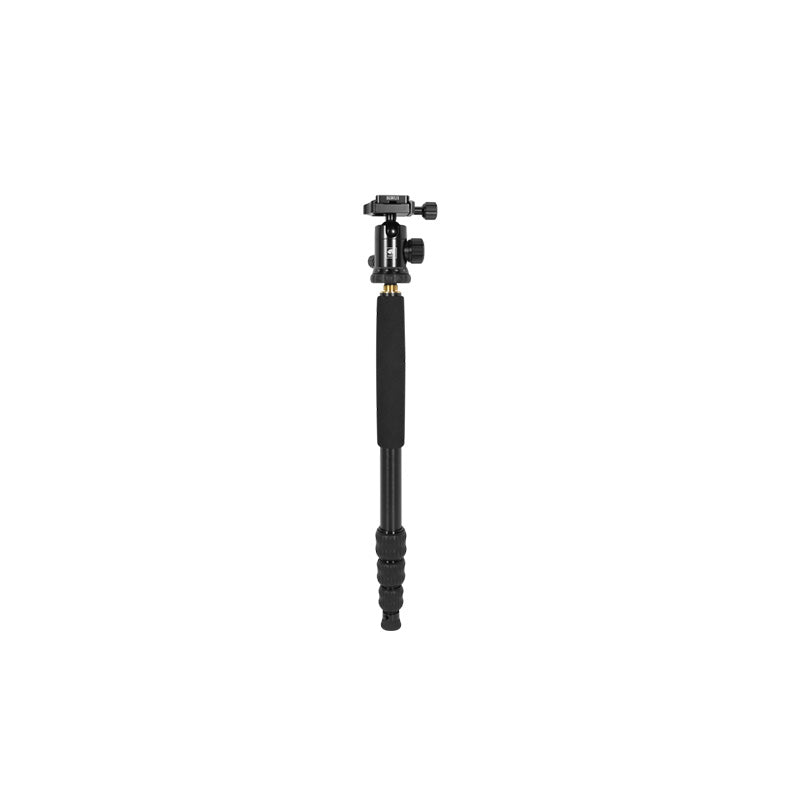 Sirui Traveller 7A aluminum tripod with adjustable legs and head, ideal for photography and travel use.