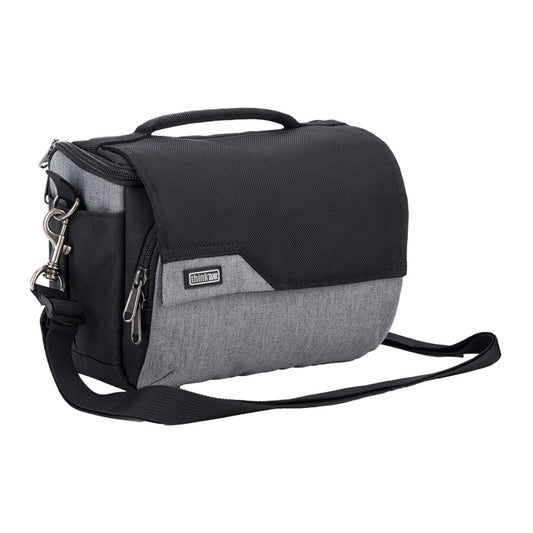Cool grey ThinkTank Mirrorless Mover 20 v2 camera bag with adjustable straps and padded interior for protection.